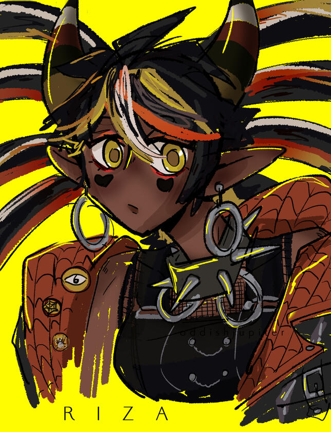 Riza (BELOW: CyberZero, design by @Yuumelish)